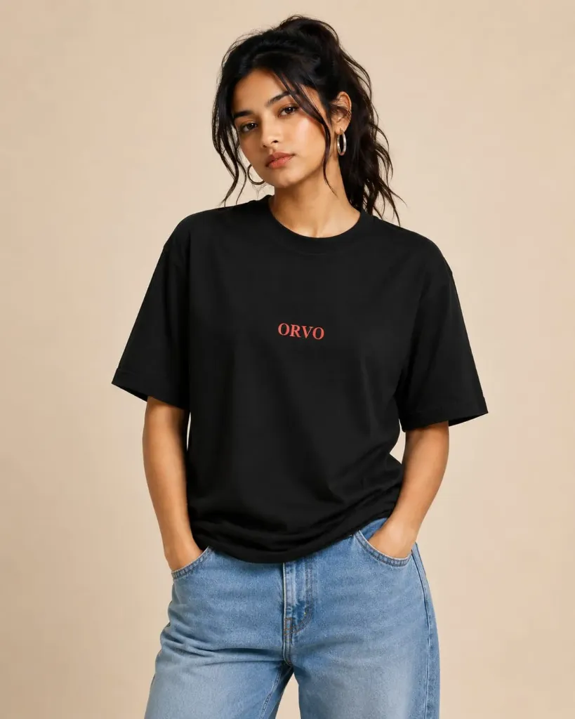 [Test1234] Black oversize tshirt (M)